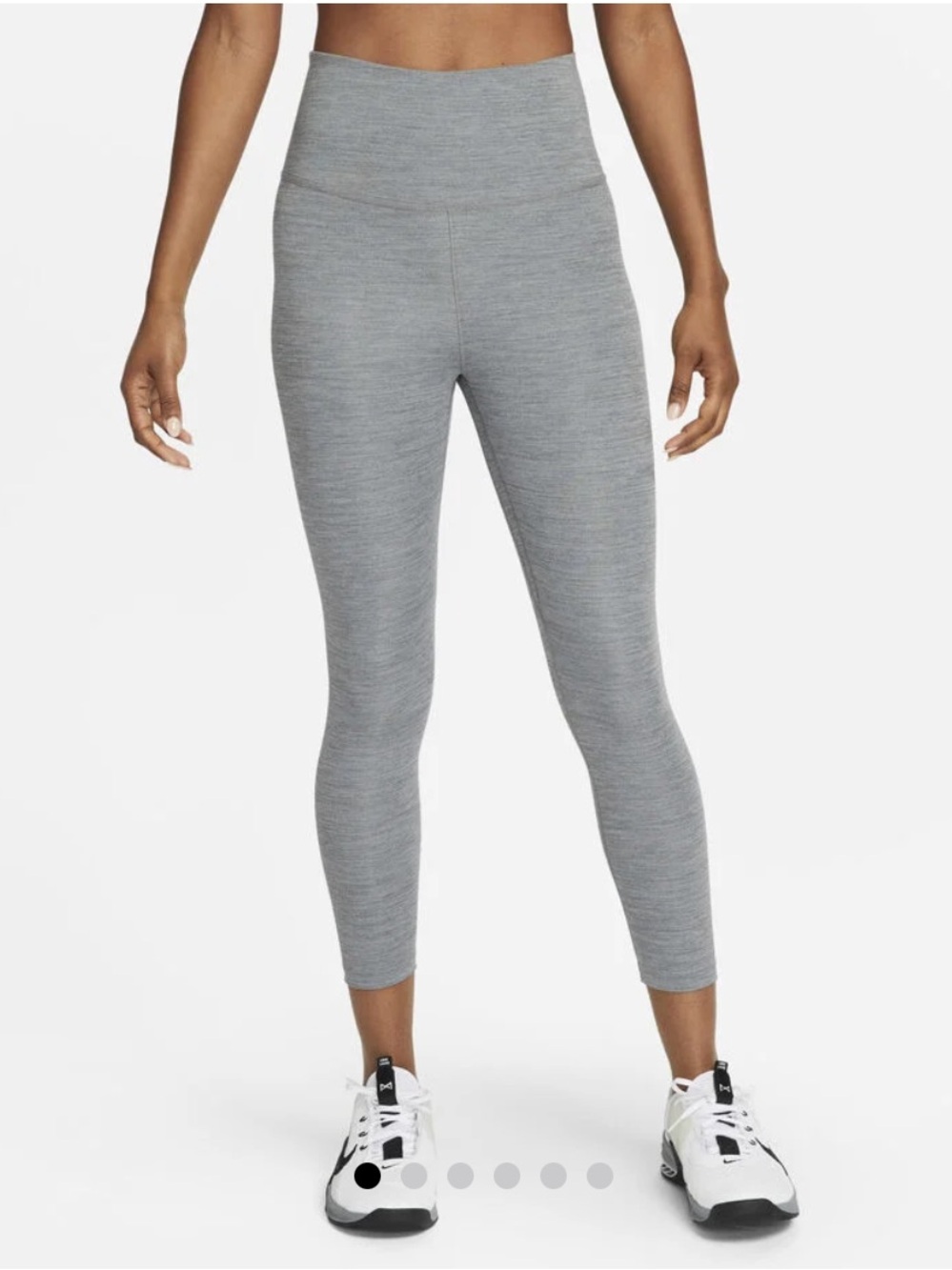 Nike One Women’s Dri-FIT High Rise Cropped Legging Grey Size M